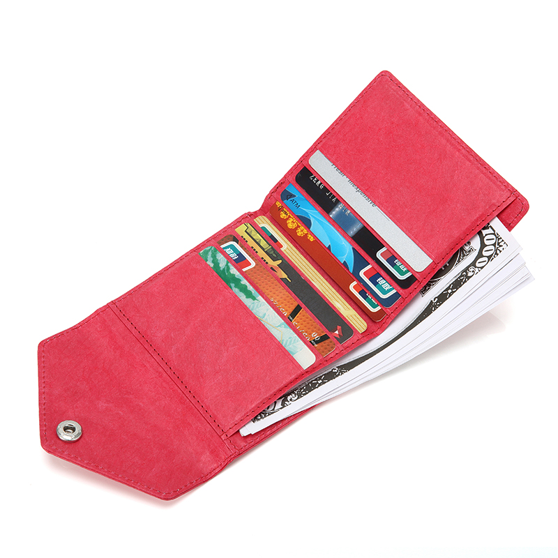 トタイベック小財布女性RFIDの女性ブロックのクレジットカードホルダーミニBifoldポケット巾着