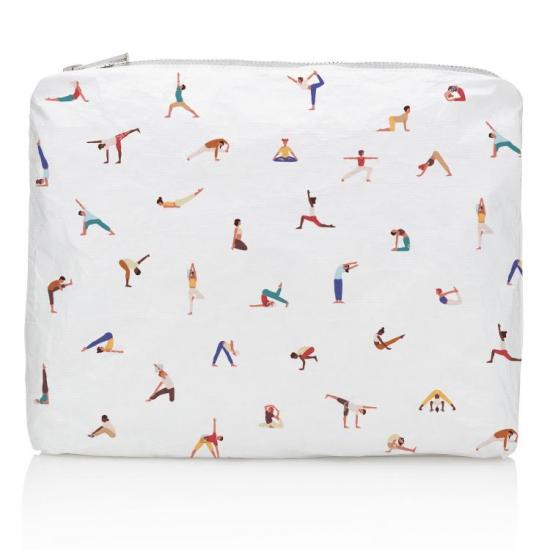 Yoga print makeup bag